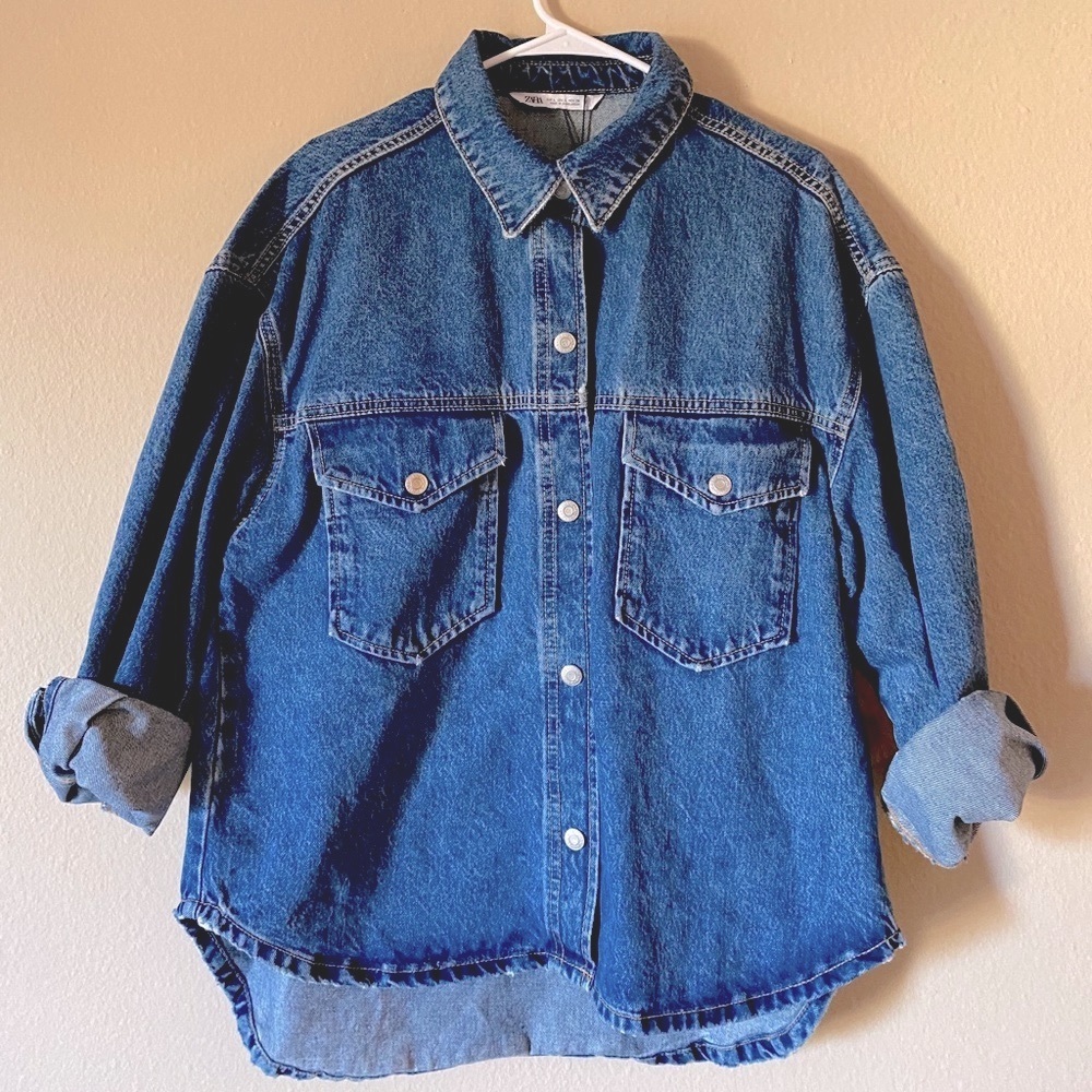 NWT Zara Oversized Denim Jacket/Top
